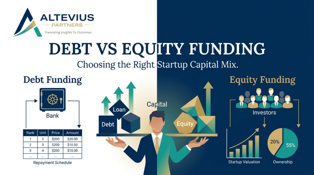 Debt vs Equity Funding Startup Capital Mix Guide 2026